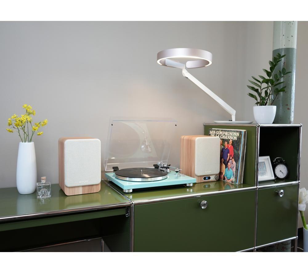 PURE Classic Active Bluetooth Speaker System - Cotton White & Oak image number 8 of 10