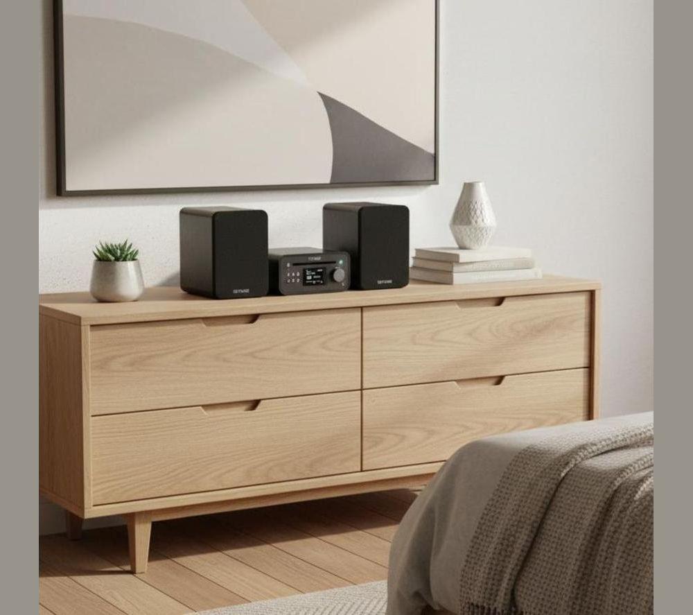 PURE Classic Stereo Mini Hi-Fi System - Black image number 3 of 7