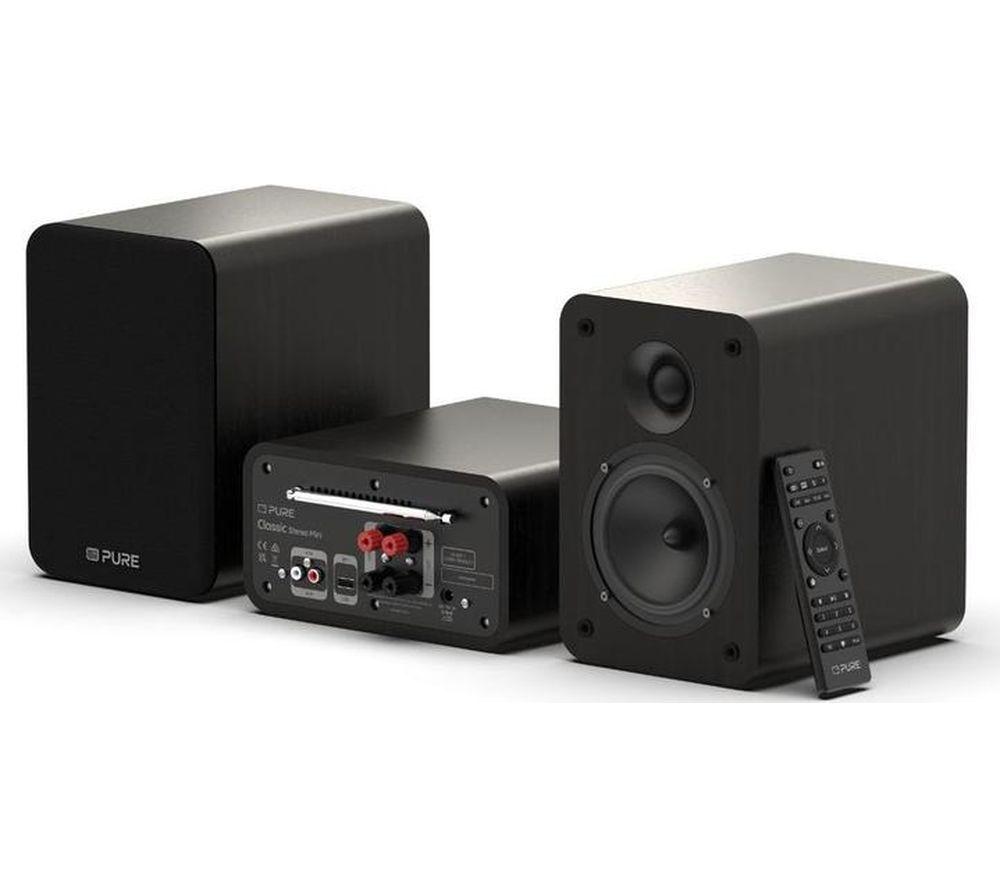 PURE Classic Stereo Mini Hi-Fi System - Black image number 7 of 7