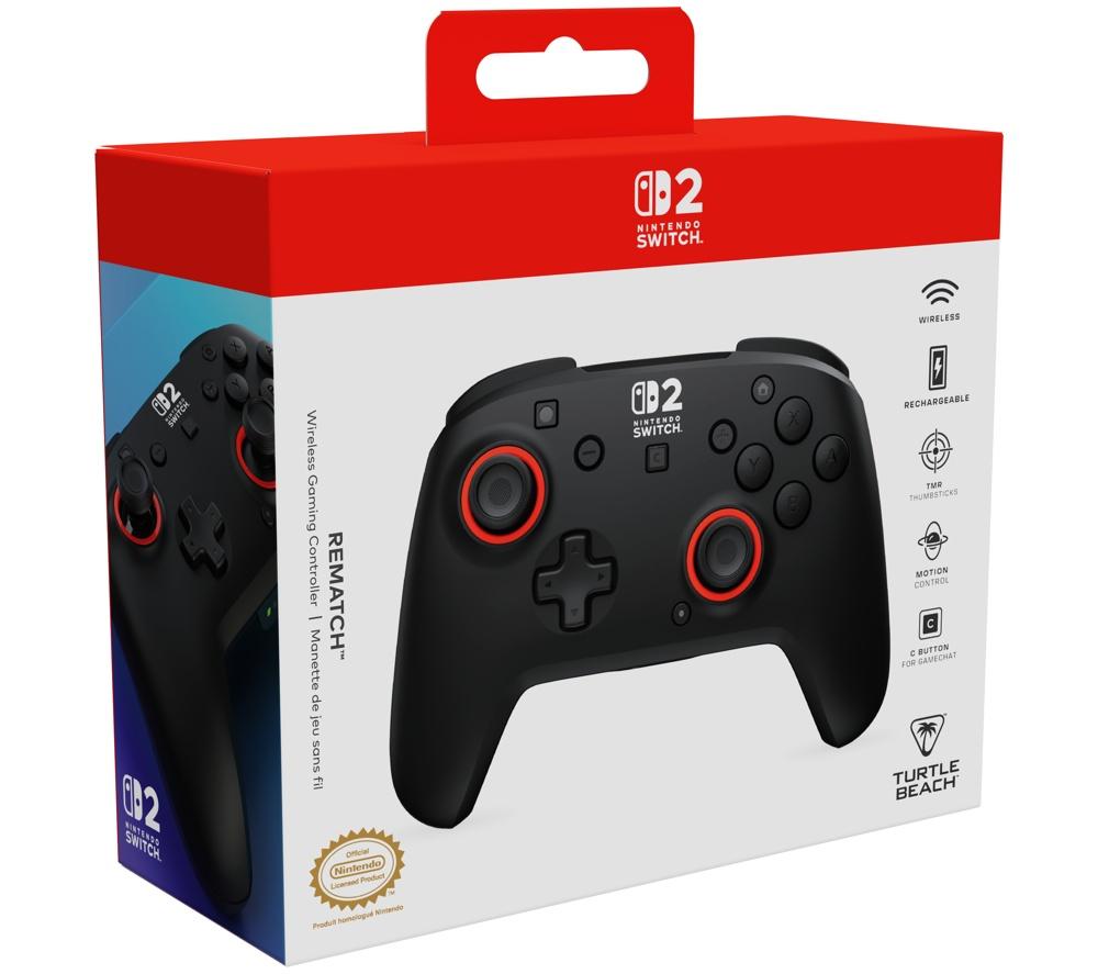 TURTLE BEACH Rematch Wireless Controller for Nintendo Switch 2 - Black image number 2 of 13