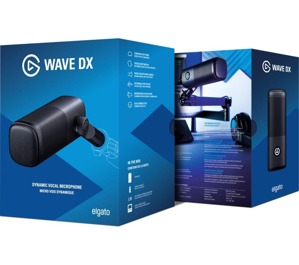 Buy ELGATO Wave DX Dynamic XLR Microphone - Black | Currys