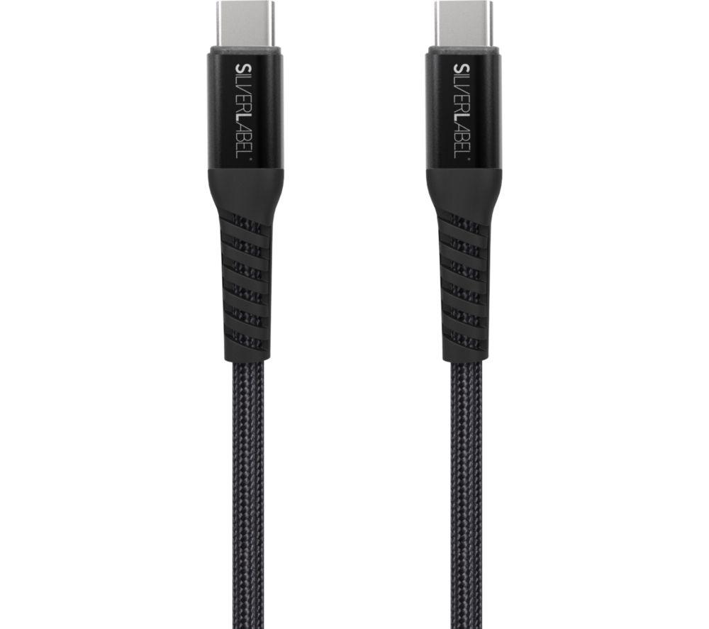 SILVERLABEL Braided Magnetic USB Type-C to USB Type-C Cable - 1 m, Black image number 2 of 5