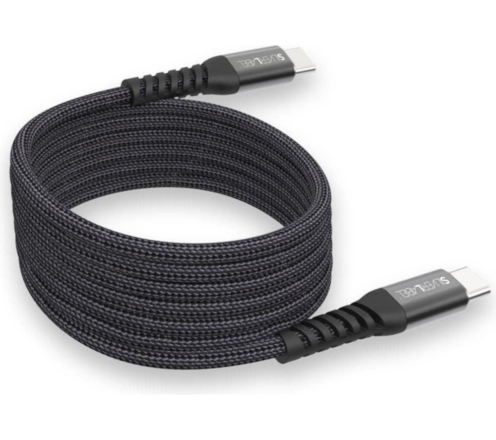 SILVERLABEL Braided Magnetic USB Type-C to USB Type-C Cable - 1 m, Black image number 5 of 5