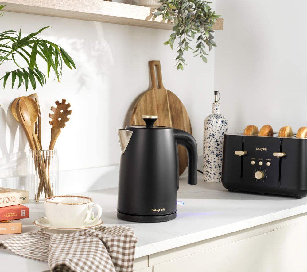SALTER COMBO-10073 Kuro Jug Kettle, 2-Slice Toaster & Microwave Bundle - Black image number 5 of 8