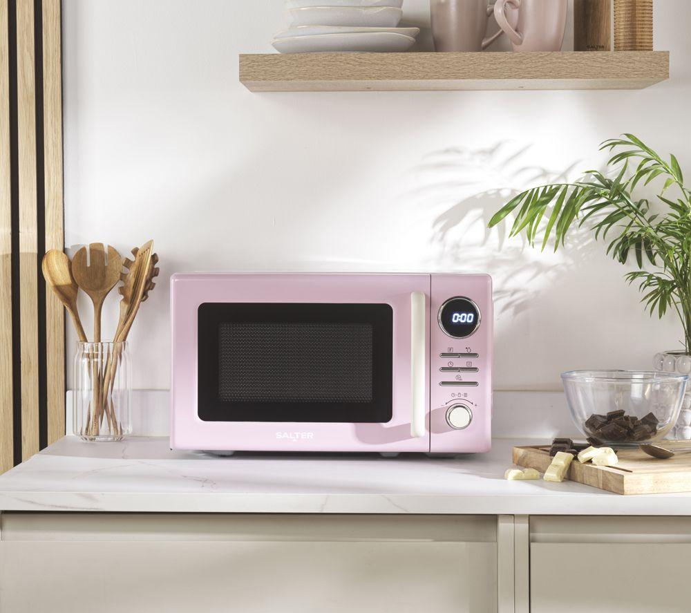 SALTER Retro COMBO-9610 Electric Kettle, 2-Slice Toaster & Microwave Bundle - Pink image number 3 of 7