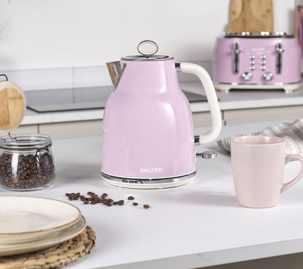SALTER Retro COMBO-9610 Electric Kettle, 2-Slice Toaster & Microwave Bundle - Pink image number 5 of 7
