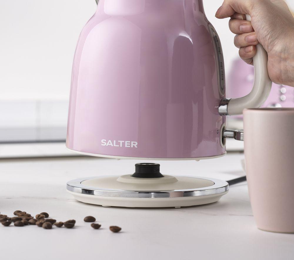 SALTER Retro COMBO-9610 Electric Kettle, 2-Slice Toaster & Microwave Bundle - Pink image number 7 of 7