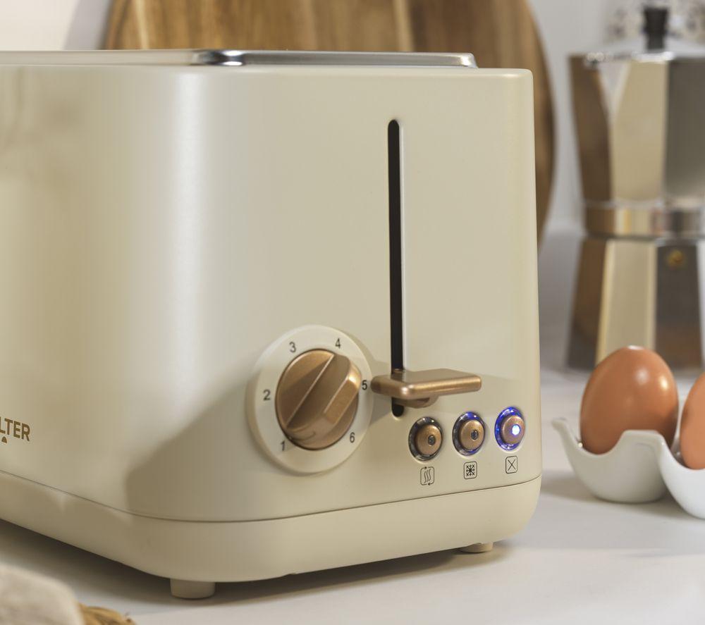 SALTER COMBO-9060 Pebble Kettle & 2‑Slice Toaster Bundle - Cream image number 2 of 8