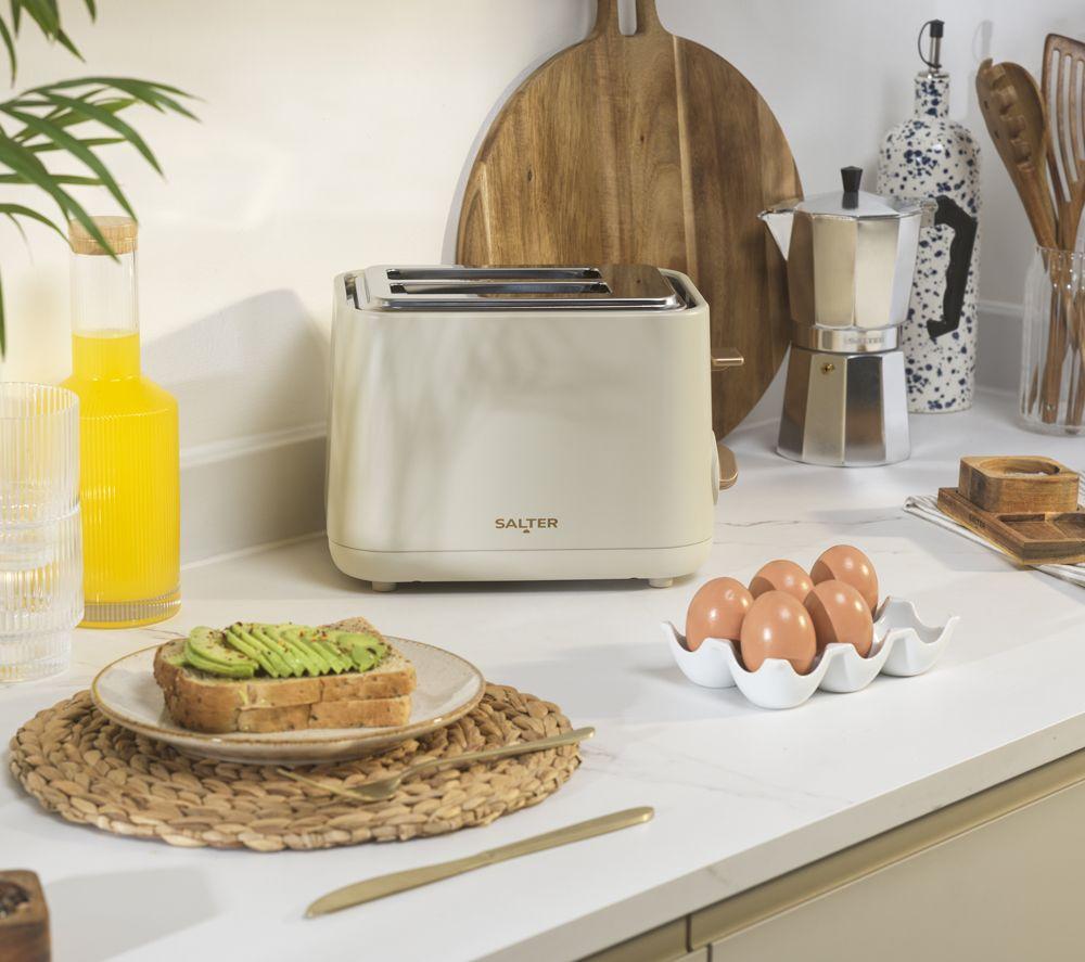 SALTER COMBO-9060 Pebble Kettle & 2‑Slice Toaster Bundle - Cream image number 4 of 8