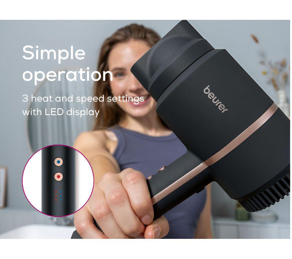 BEURER HC 35 Hair Dryer - Black & Gold image number 2 of 4