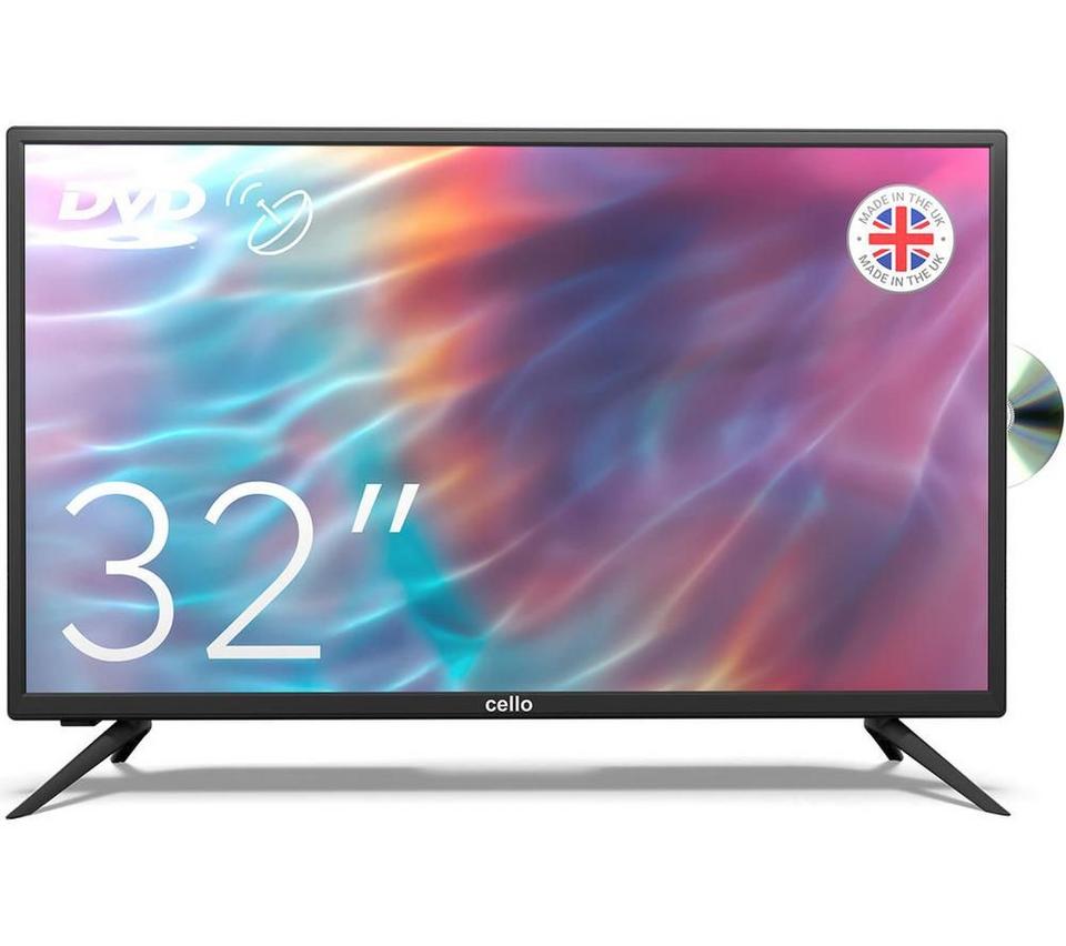 CELLO C3220F 32" HD Ready LED TV with Built-in DVD Player