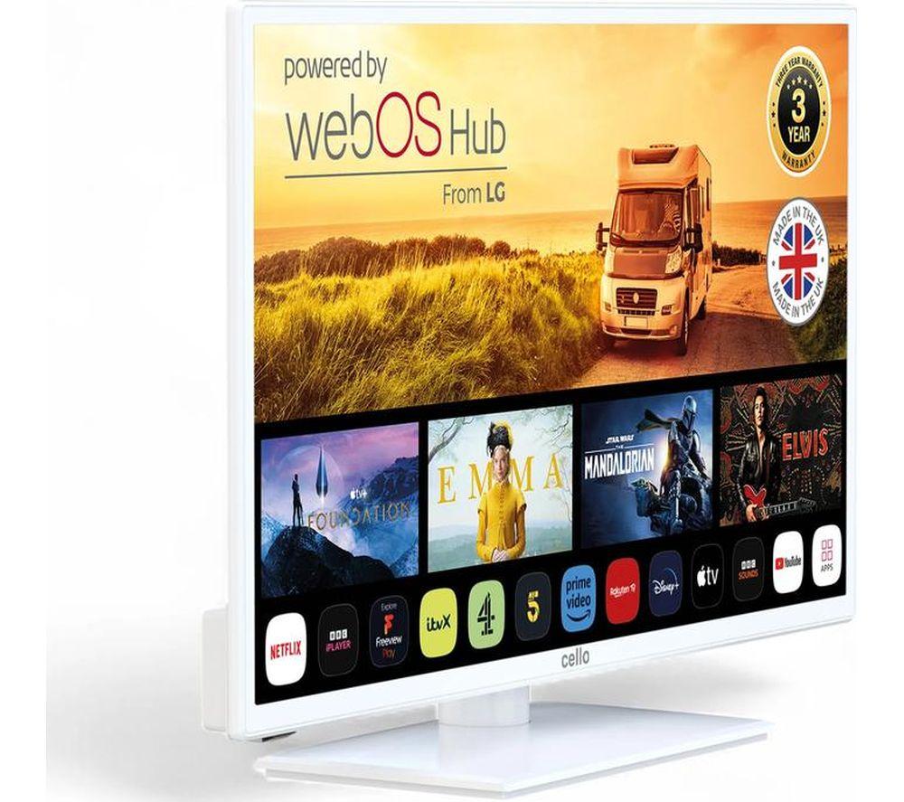 CELLO C32WS-TRAV 32" Smart HD Ready LED TV - White image number 2 of 9