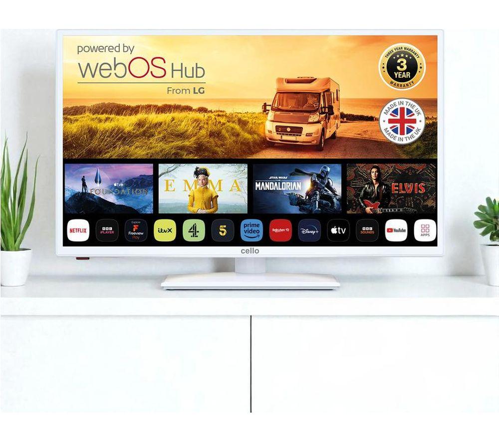 CELLO C32WS-TRAV 32" Smart HD Ready LED TV - White image number 7 of 9