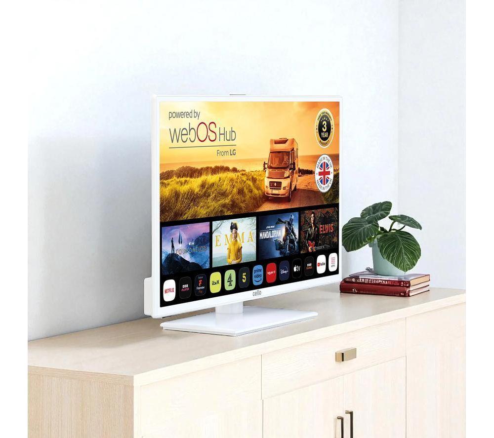 CELLO C32WS-TRAV 32" Smart HD Ready LED TV - White image number 8 of 9