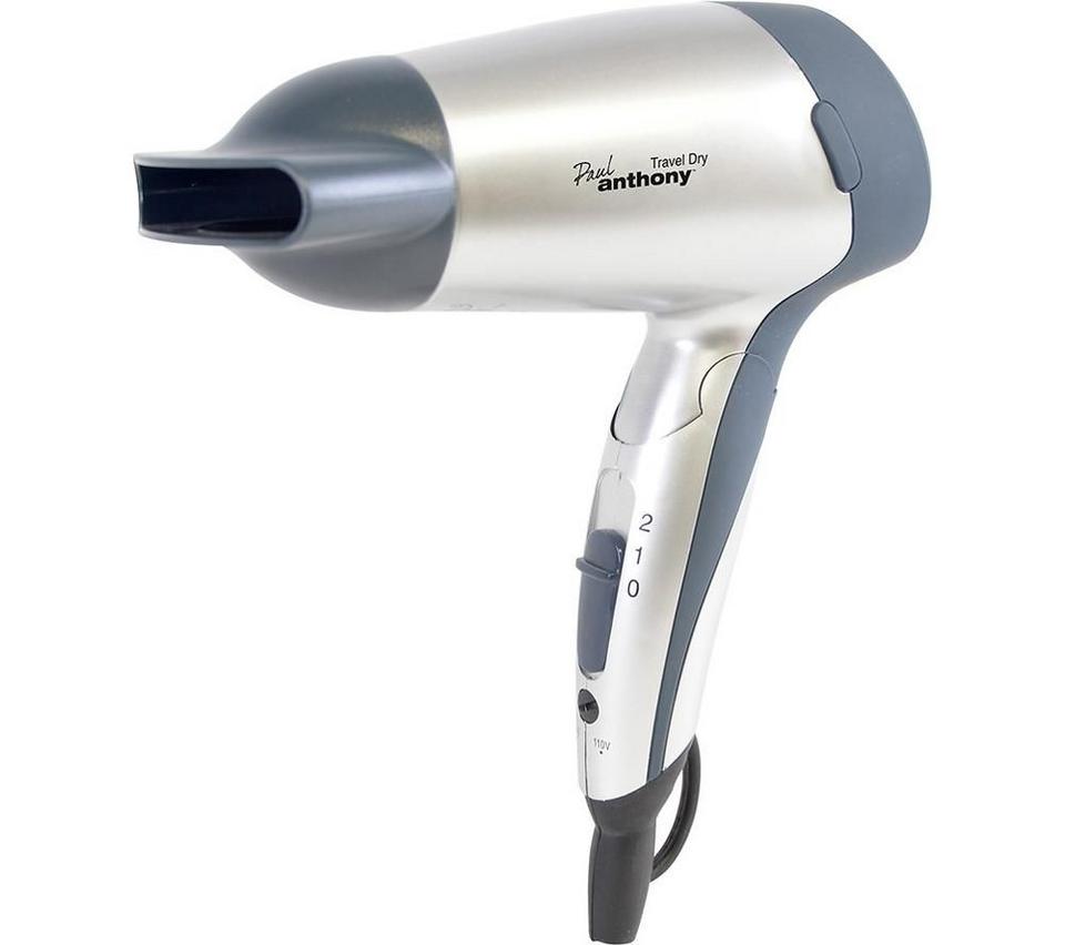 PAUL ANTHONY Travel Dry H1010SV Hair Dryer – Silver