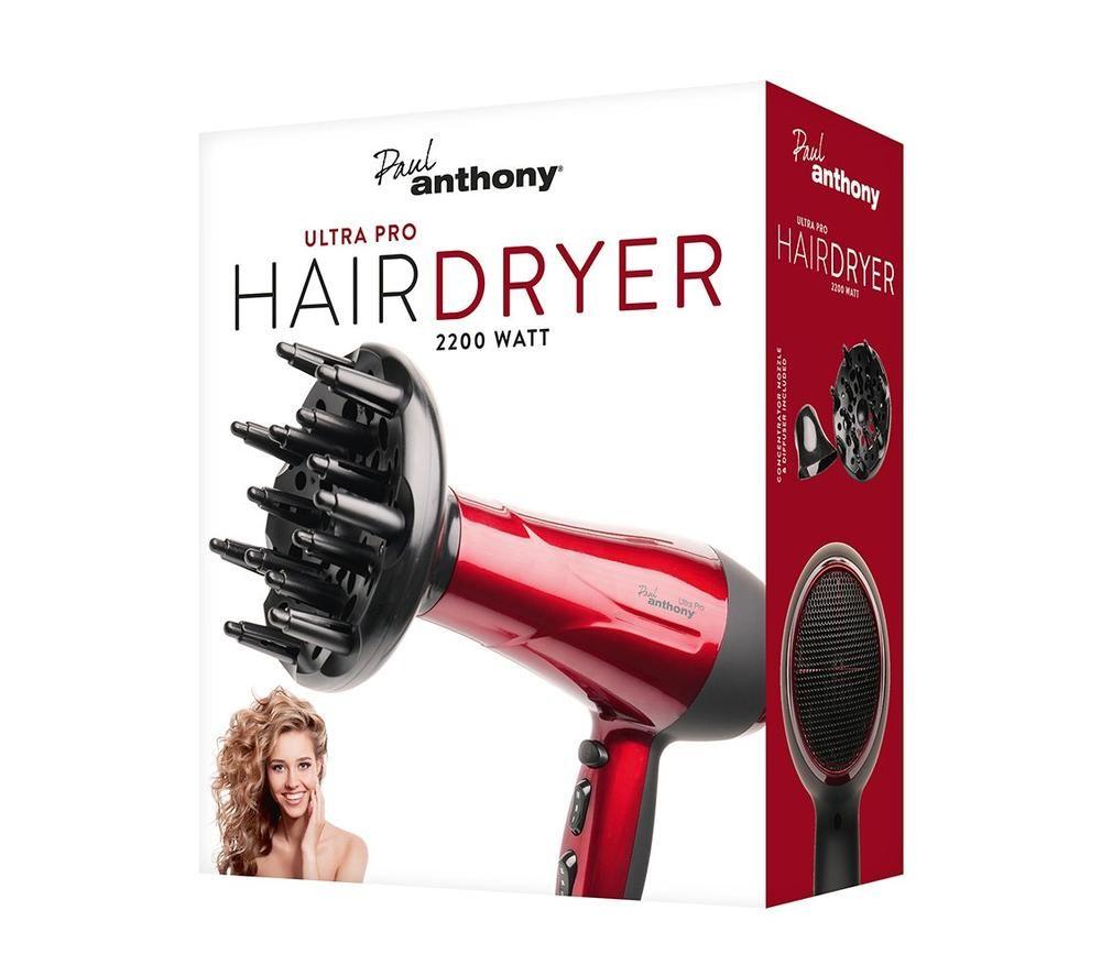 PAUL ANTHONY Ultra Pro H1520RD Hair Dryer - Hot Red image number 3 of 5