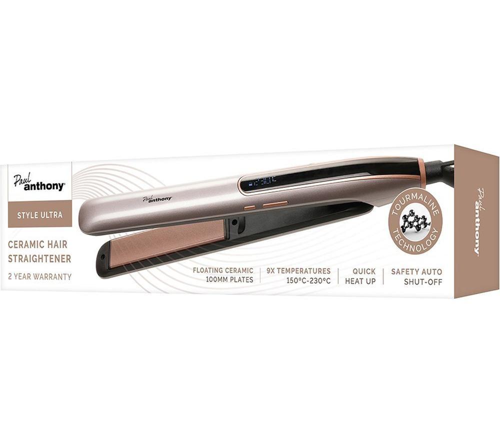 PAUL ANTHONY StyleUltra H2215 Hair Straightener - Grey image number 2 of 3