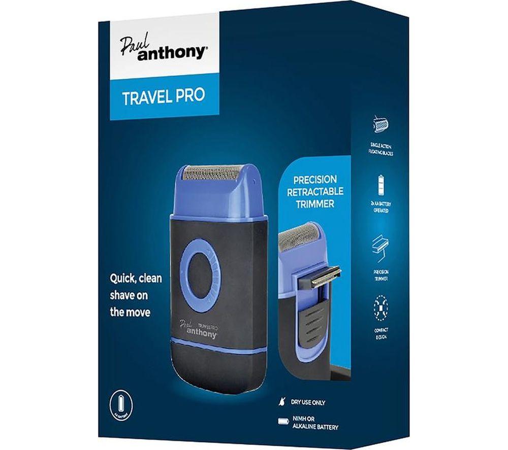PAUL ANTHONY Travel Pro H5001 Compact Foil Shaver - Blue & Black image number 5 of 5