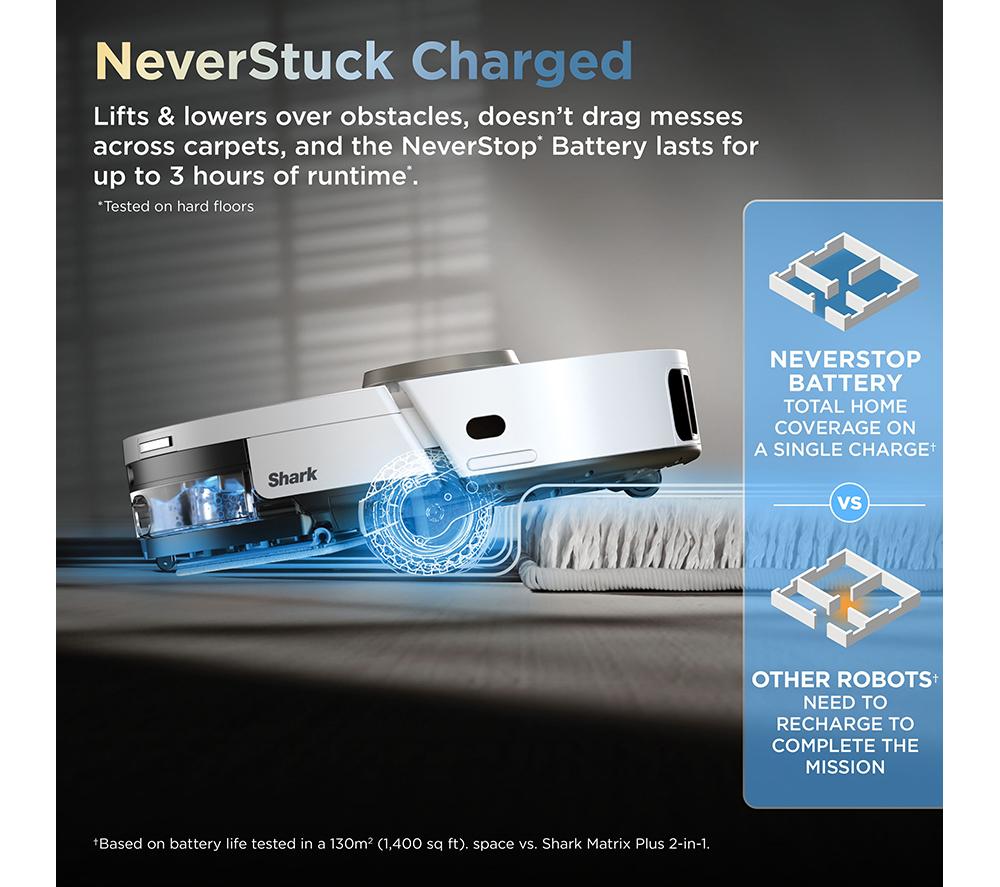 SHARK ThermaCharged PowerDetect AV2900XEUKWH Robot Vacuum Cleaner - White image number 3 of 13