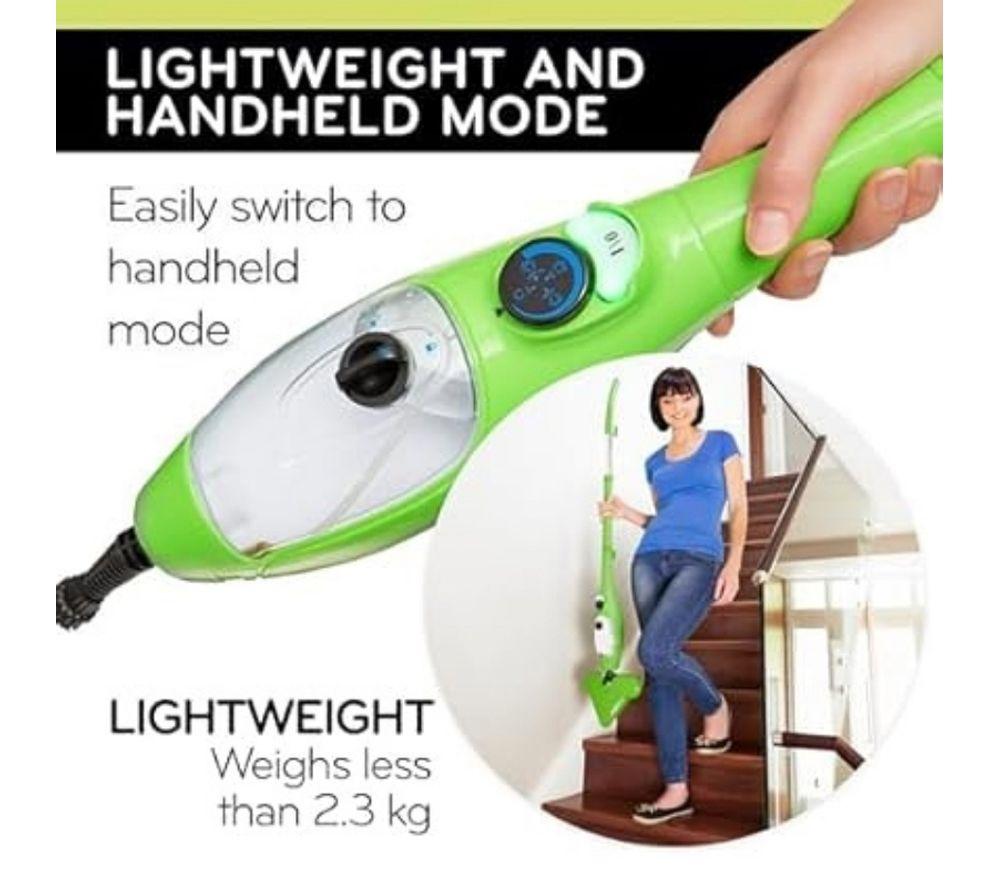 H2O H2O X5 5-in-1 Deluxe Steam Mop - Green image number 4 of 9