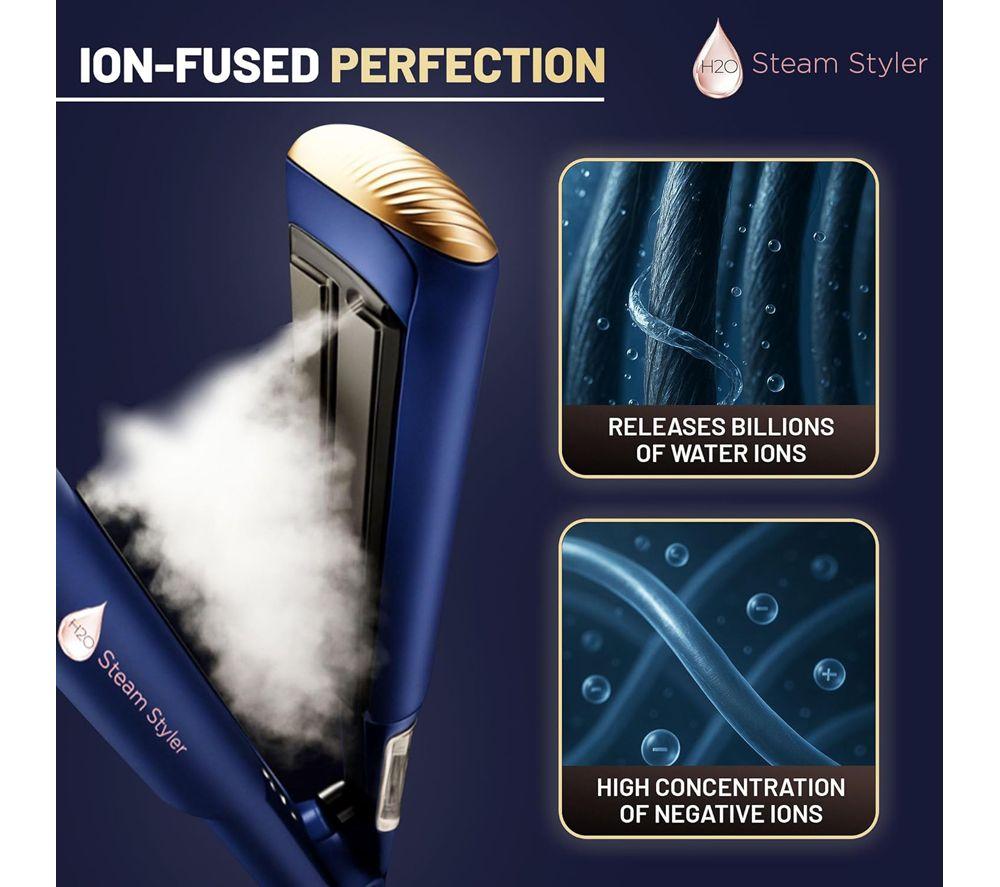 THANE H20 Steam Styler 2-in-1 Straightener & Curler - Purple image number 6 of 14