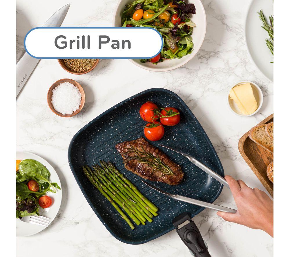 THANE Diamond Chef's Collection Non-stick Pan Set - Navy image number 5 of 12