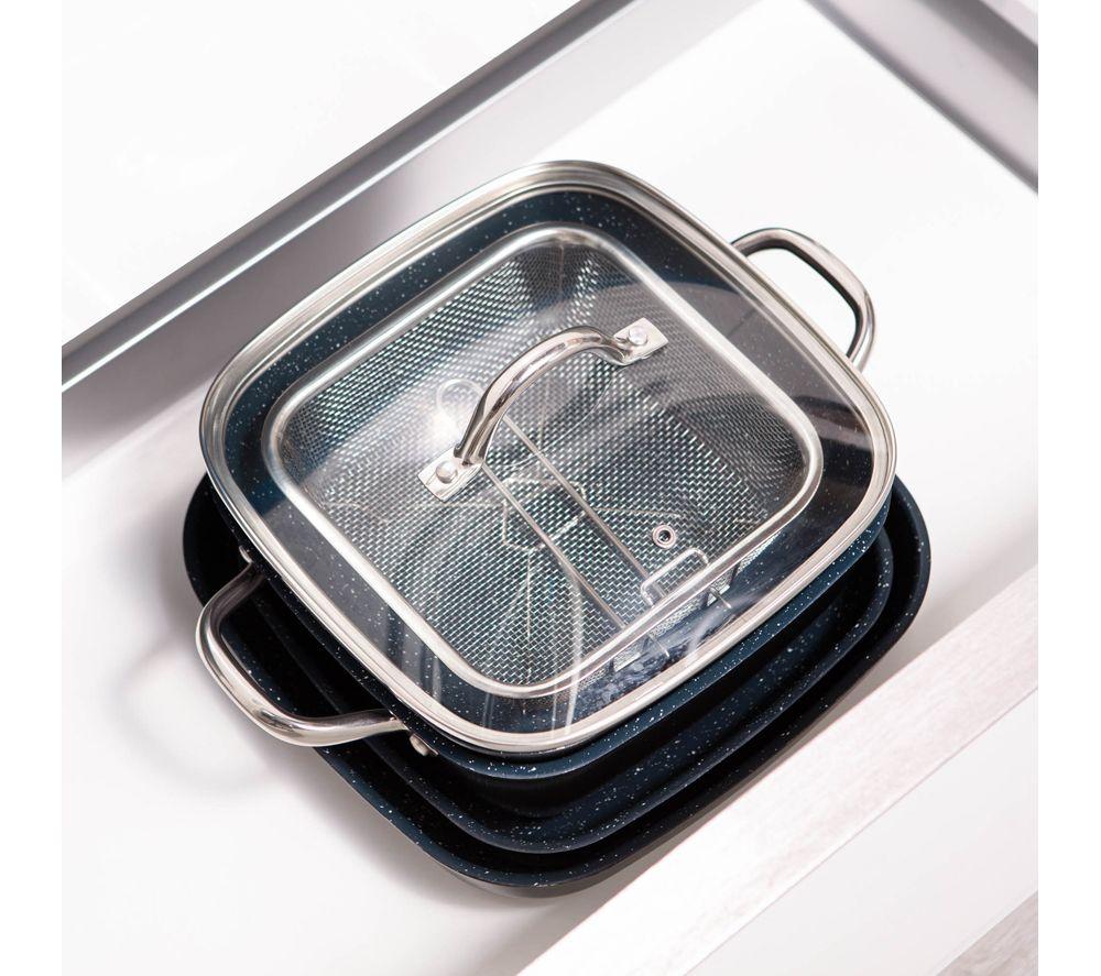 THANE Diamond Chef's Collection Non-stick Pan Set - Navy image number 9 of 12