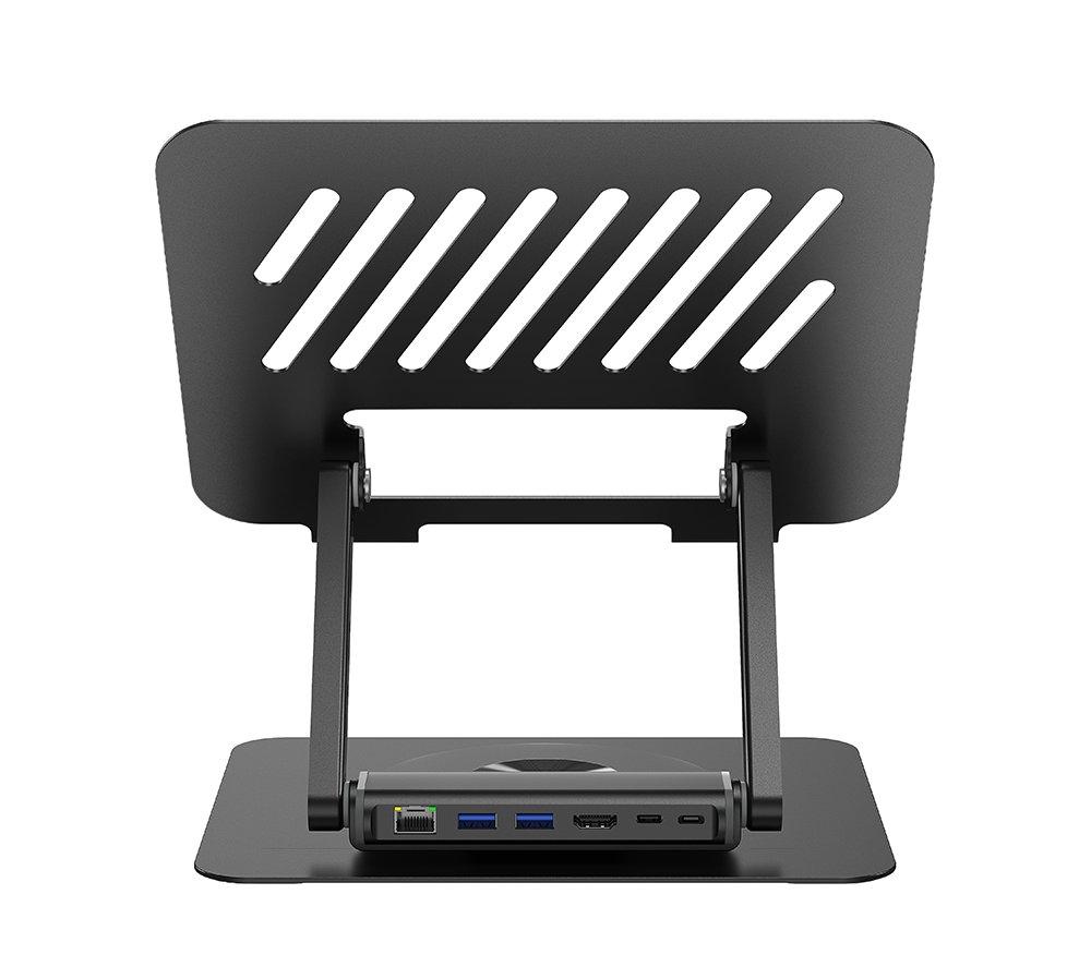 SANDSTROM SSTWHB26 Laptop Stand with Removeable USB Type-C Hub - Space Grey image number 5 of 5