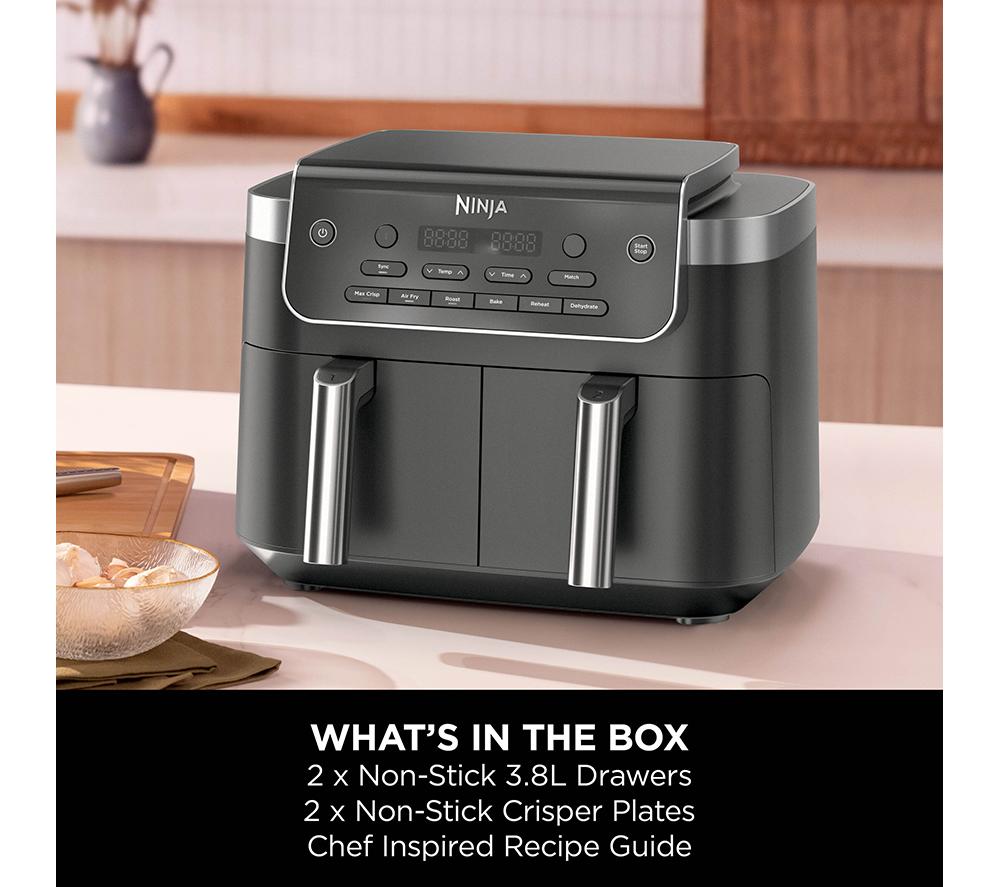 NINJA 6-in-1 DualZone DZ801UK 7.6L Air Fryer &ndash; Grey image number 10 of 11