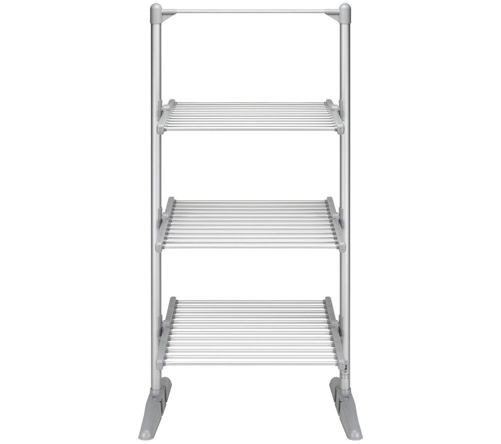 LOGIK L21TA26 3‑Tier Heated Clothes Airer - Silver image number 7 of 8