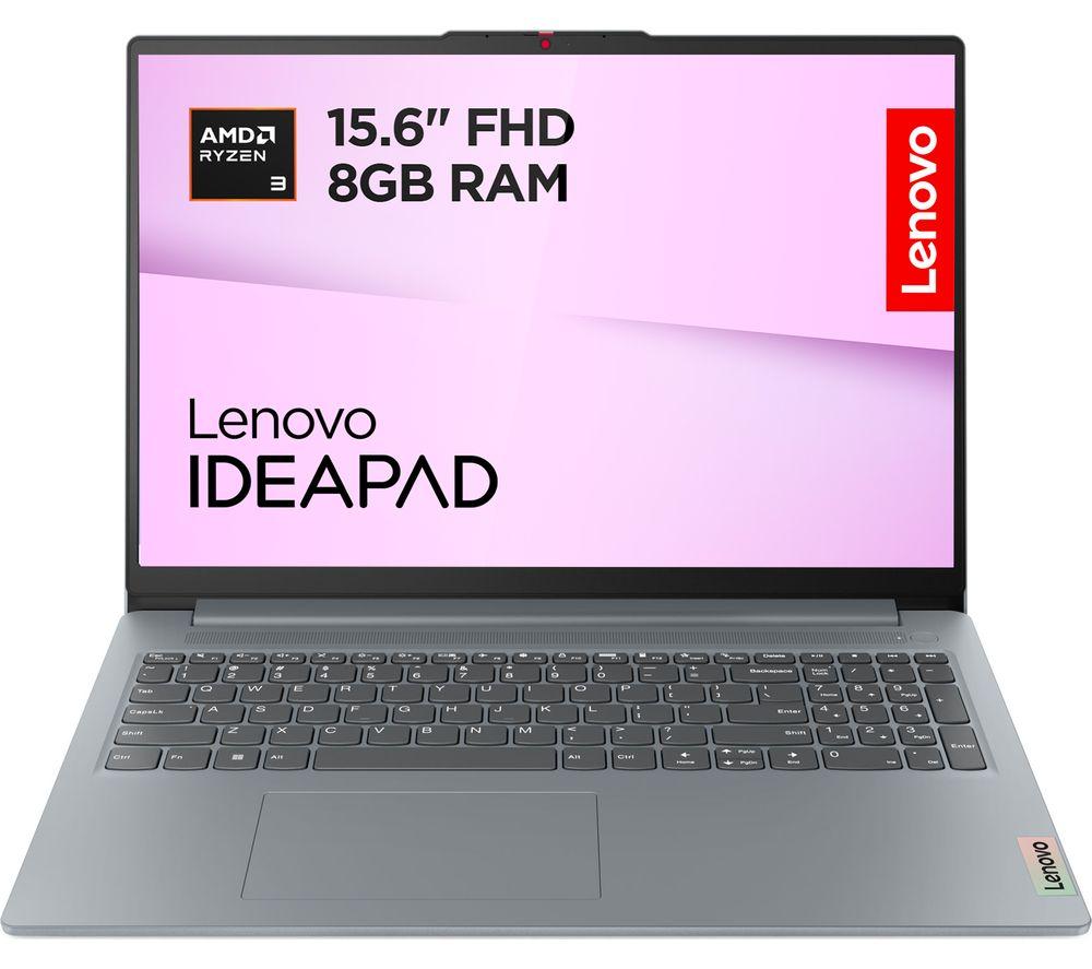 Lenovo IdeaPad Slim 3 15.6inch Laptop - Ryzenâ„¢ 3, 256 GB SSD, Arctic Grey