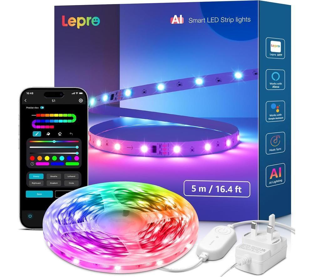 Lepro Ai Smart S1 Rainbow Strip Light - Rgb, 5 M