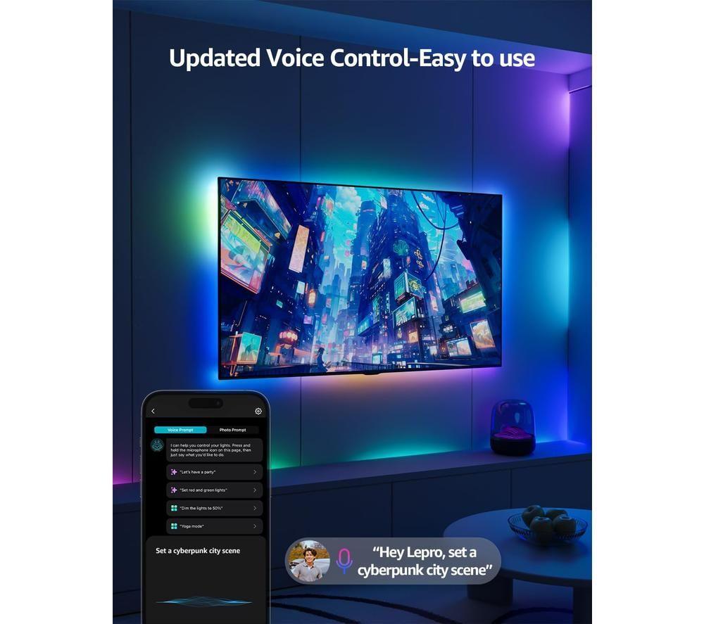 LEPRO AI Smart S1 Rainbow Strip Light - RGB, 5 m image number 3 of 7