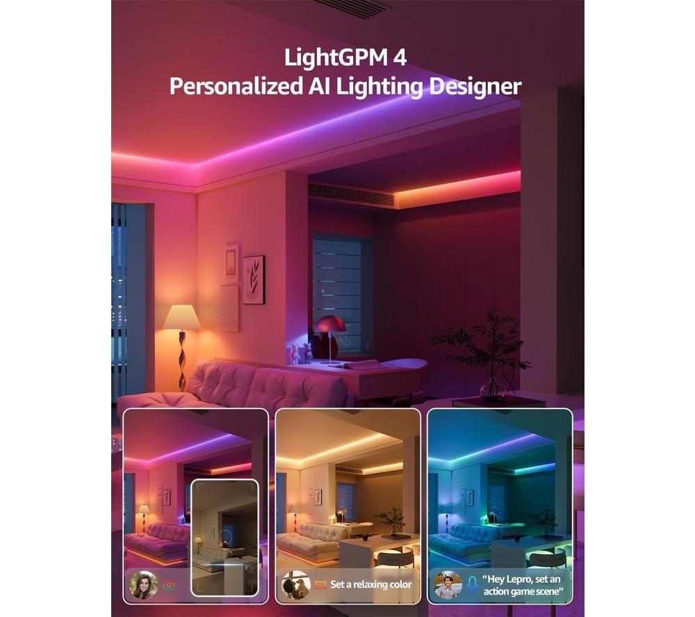 LEPRO AI Smart S1 Rainbow Strip Light - RGB, 5 m image number 7 of 7