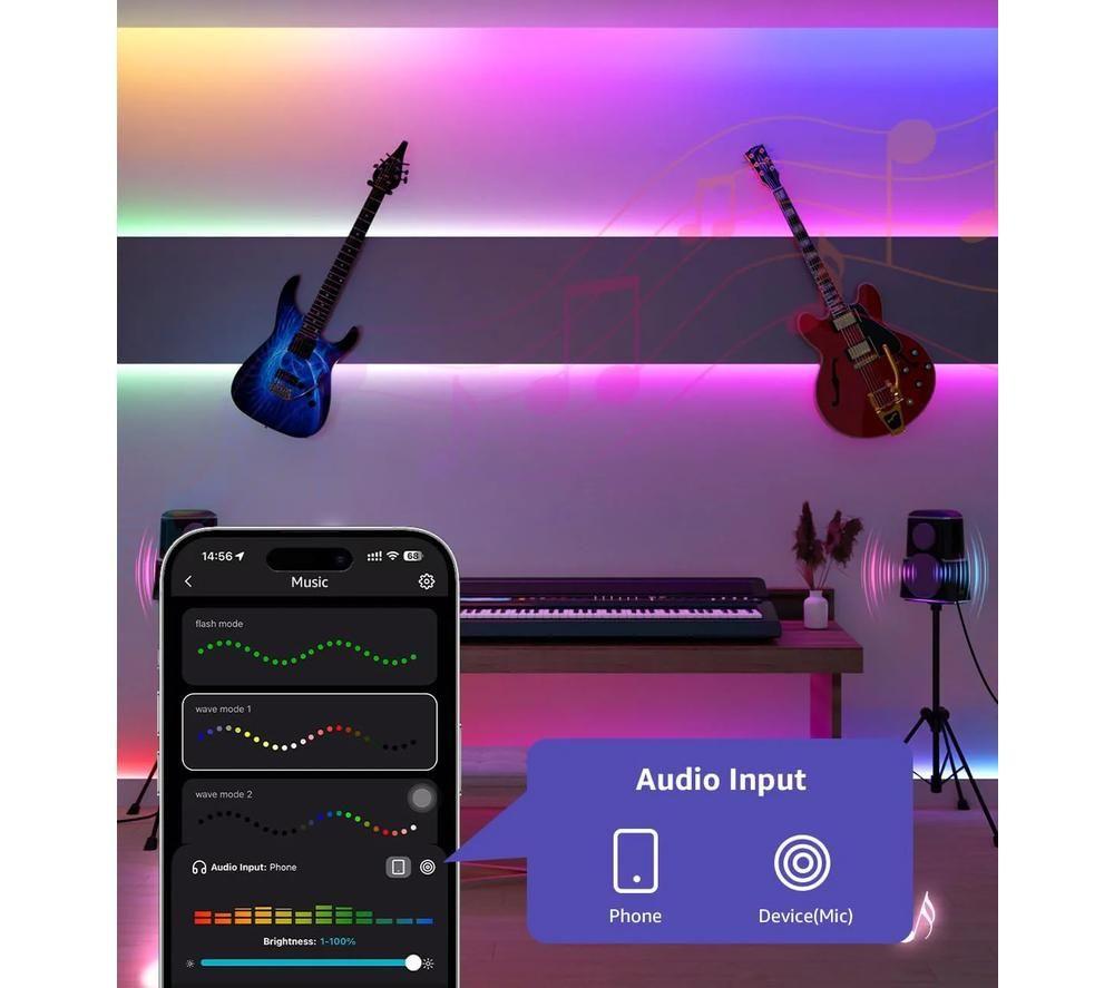 LEPRO AI Smart S1 Rainbow Strip Light - RGB, 15 m image number 4 of 4