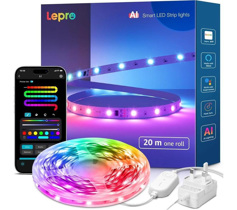 Lepro Ai Smart S1 Rainbow Strip Light - Rgb, 20 M