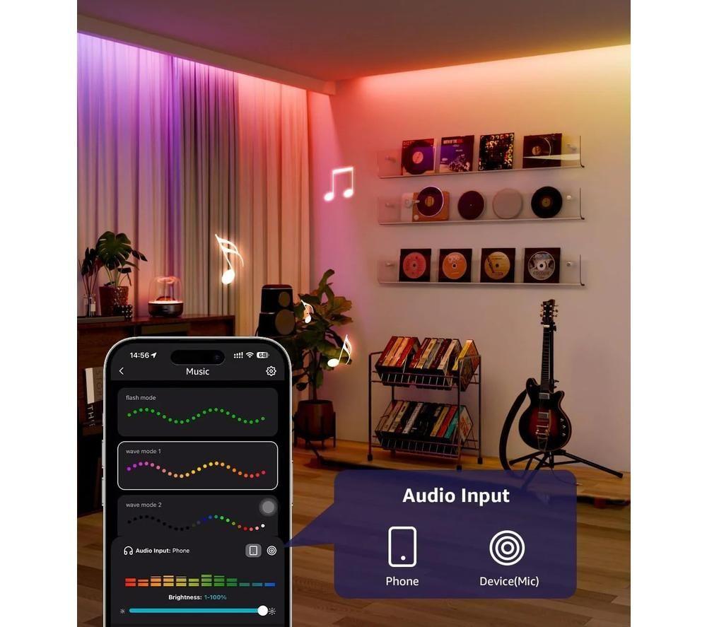 LEPRO AI Smart S2 Rainbow Strip Light - RGB, 10 m image number 4 of 6