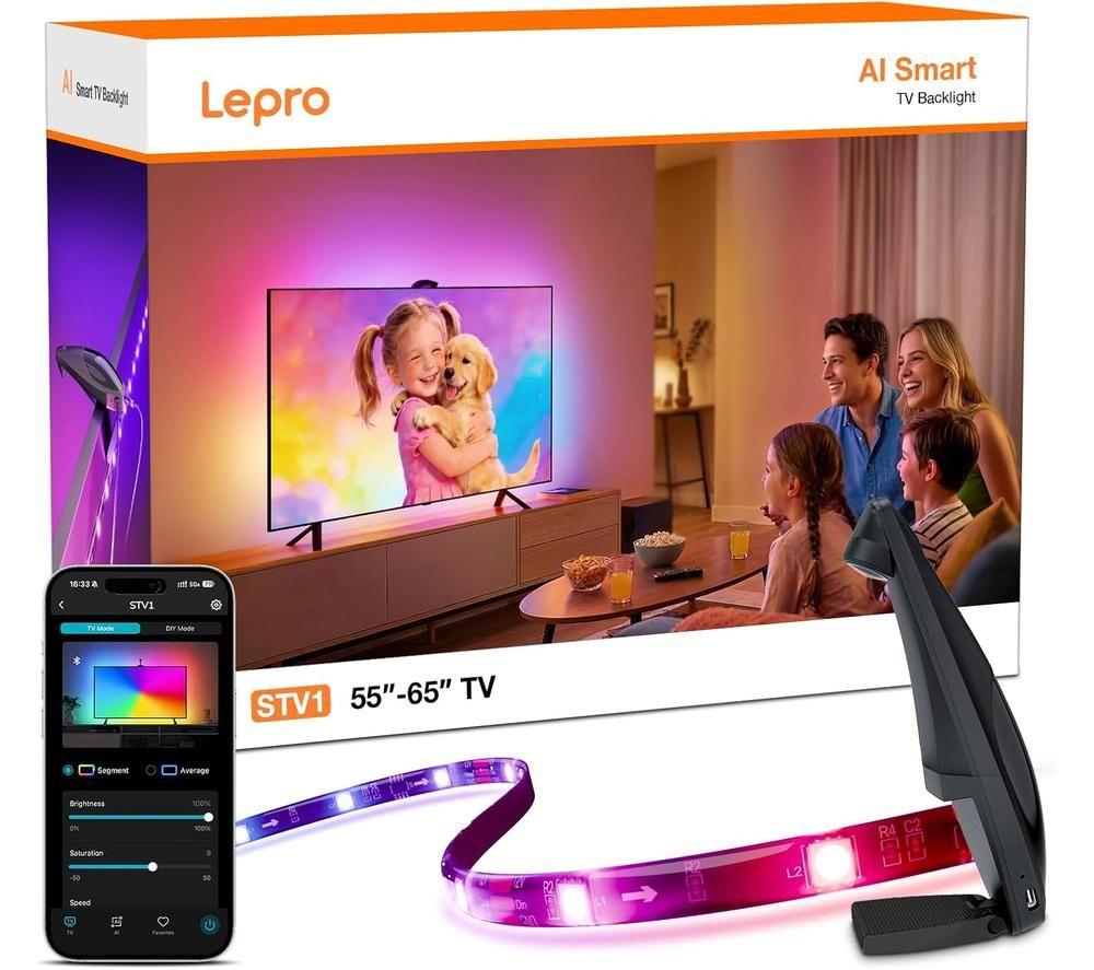 LEPRO AI Smart STV1 Strip Light - RGB, 55-65" image number 5 of 6