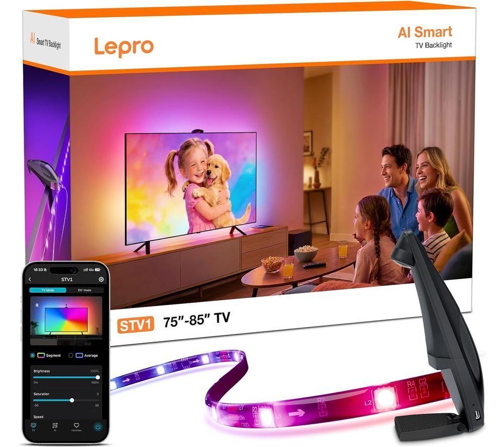 LEPRO AI Smart STV1 Strip Light - RGB, 75-85" image number 6 of 7