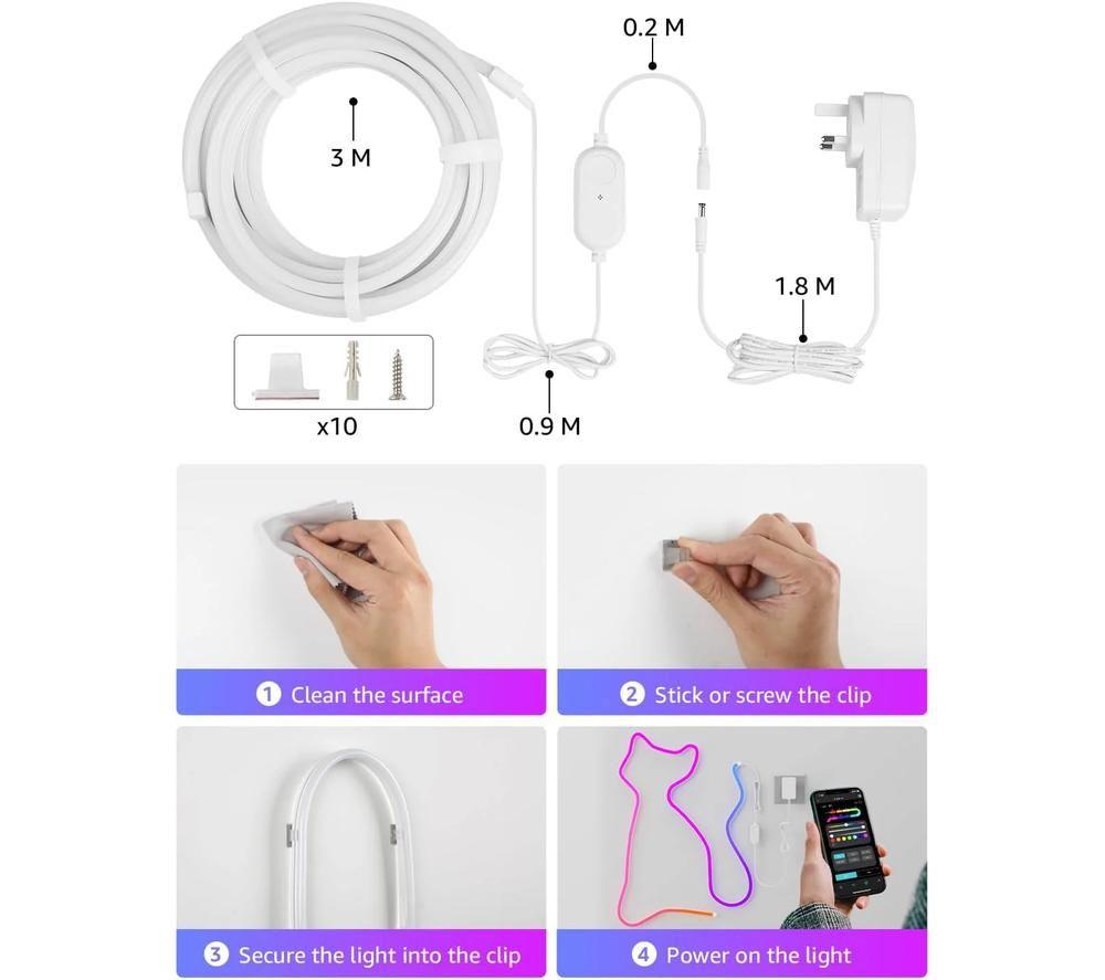 LEPRO AI Smart N1 Rainbow Light Strip - 3 m image number 7 of 7