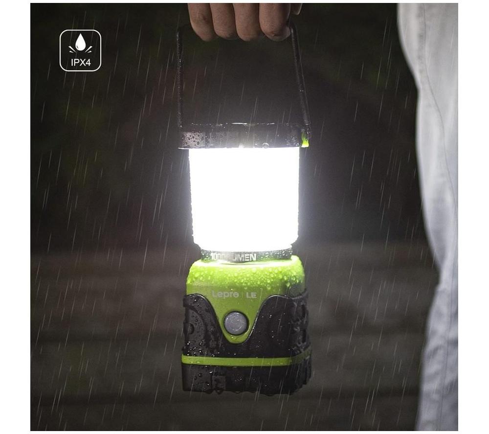 LEPRO 3300002-LE LED Camping Lantern - Green & Black image number 2 of 4
