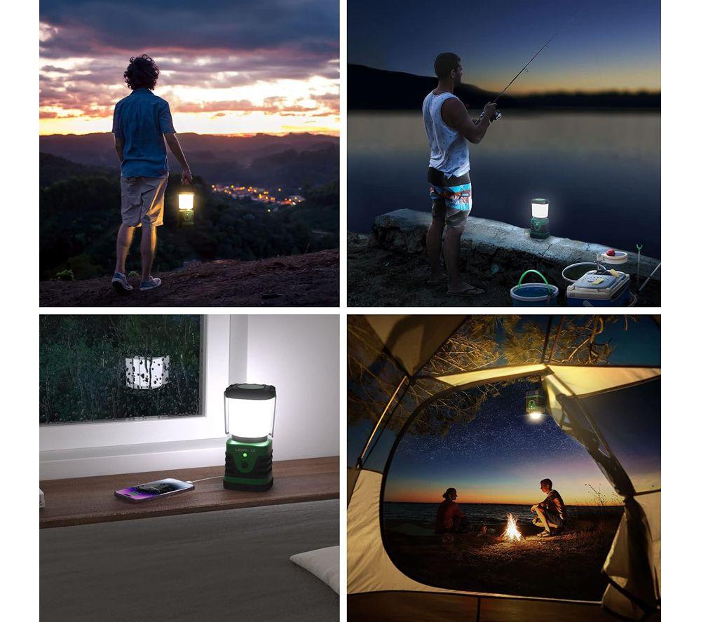 LEPRO EAN3300008 LED Camping Lantern - Black image number 6 of 11