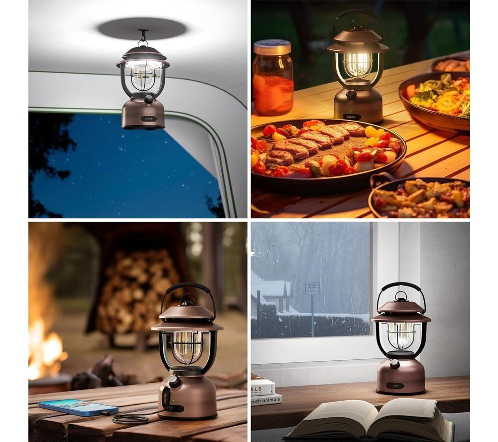 LEPRO PR330041 LED Camping Lantern - Brown image number 5 of 9