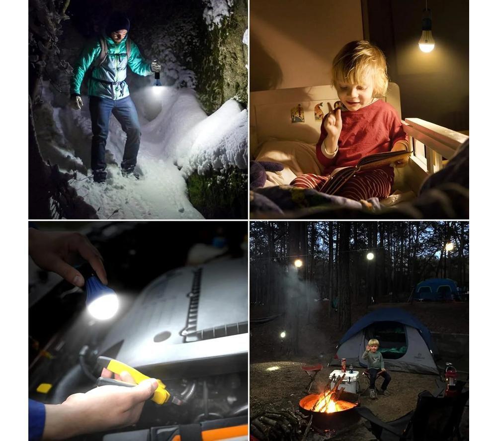 LEPRO 330030-4 LED Camping Light - Blue, Orange & White, Pack of 4 image number 4 of 4