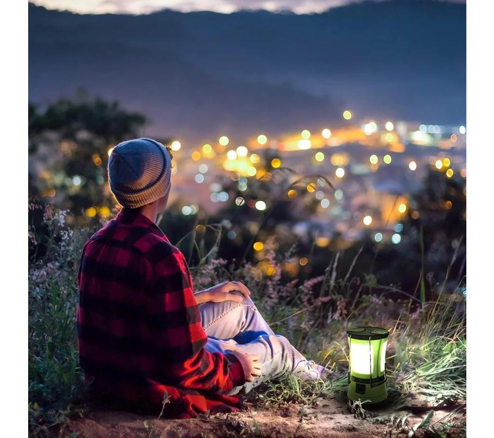 LEPRO LE 3-in-1 Camping Light with 2 Detachable Flashlights - Green image number 3 of 3