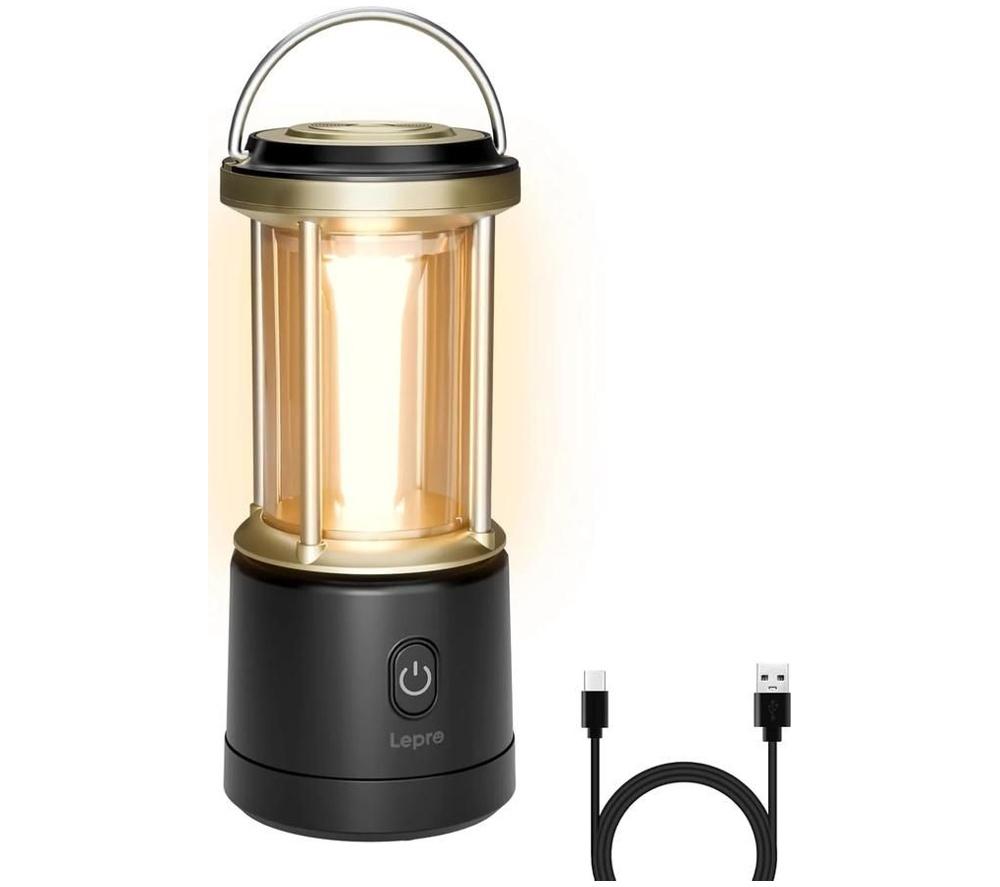 LEPRO 330044-BK LED Camping Lantern - Black