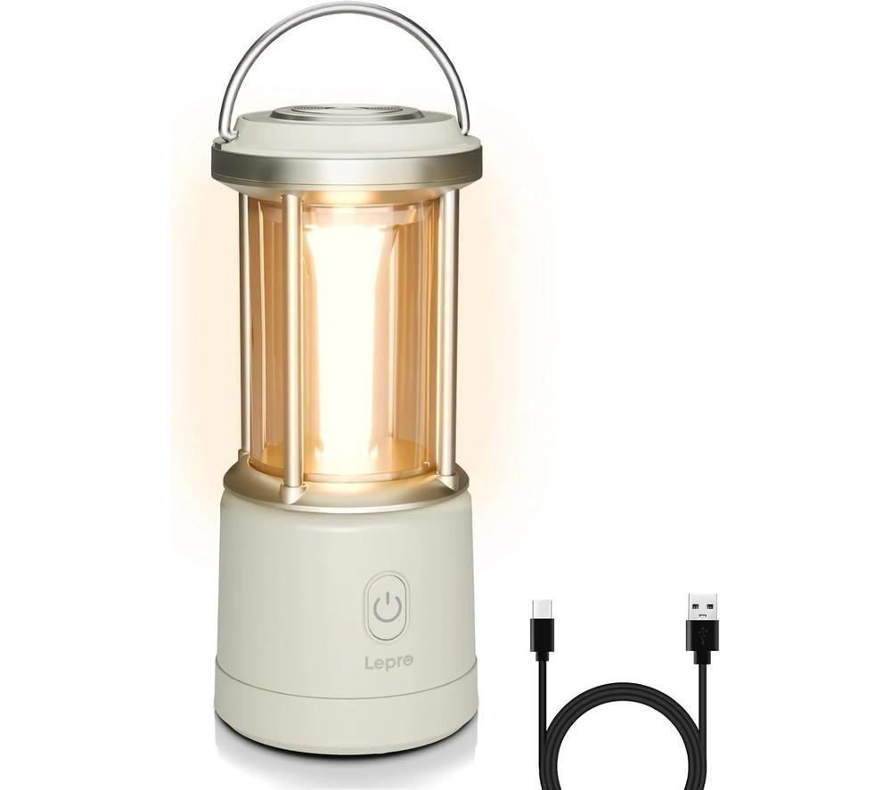 Lepro 330044-Wh Led Camping Lantern - White