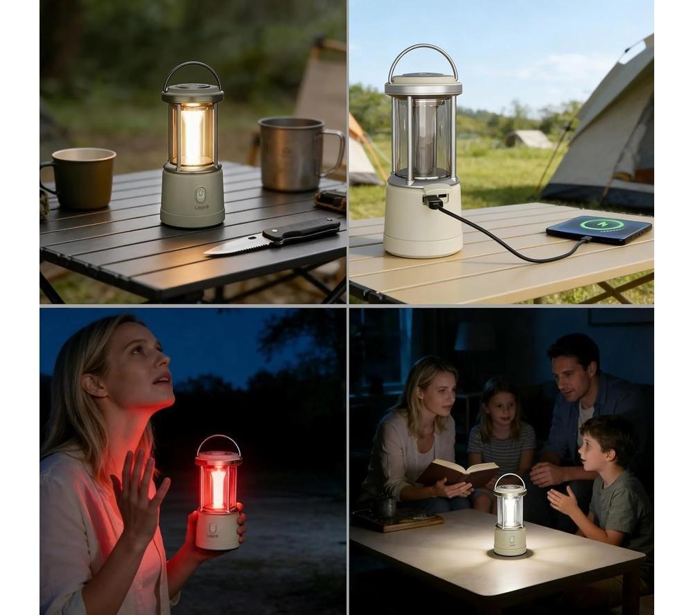 LEPRO 330044-WH LED Camping Lantern - White image number 3 of 6
