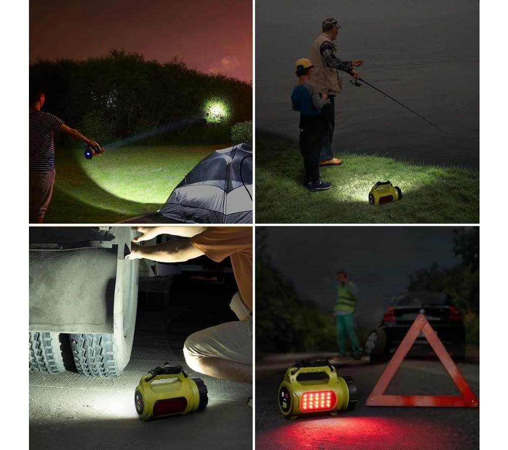 LEPRO LE LED Rechargeable Outdoor Flashlight - 1000 Lumens, Green image number 3 of 3
