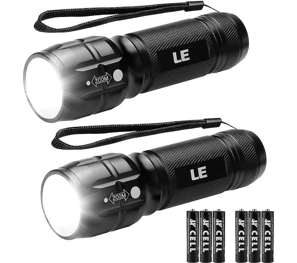 LEPRO LE 1000 Torch - Black, Pack of 2